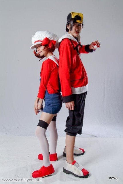 Pokemon Gold and Silver Trainer Ethan Red Cosplay Costume