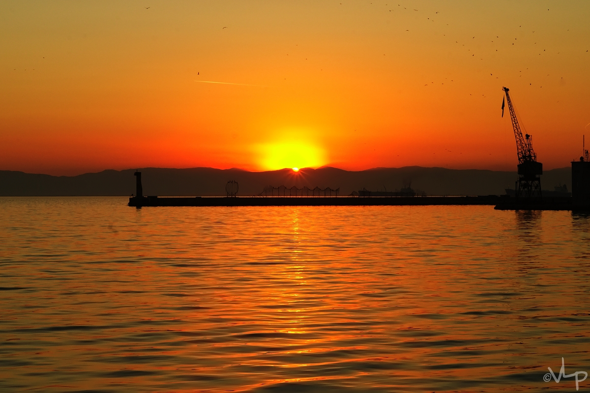 Sunset over the Thermaic Gulf