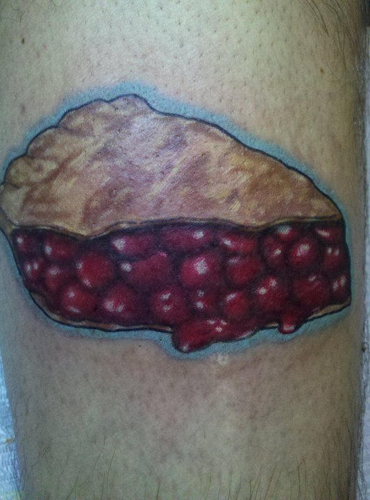 cherry pie tattoo by SkinCityTuck on DeviantArt
