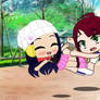 Gacha Club Wrestling - Chibi Dawn vs Chloe 2