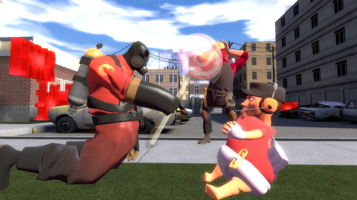 Pyro Vs. Scout Pyro giving Scout a lollipop? by Haros98 on DeviantArt