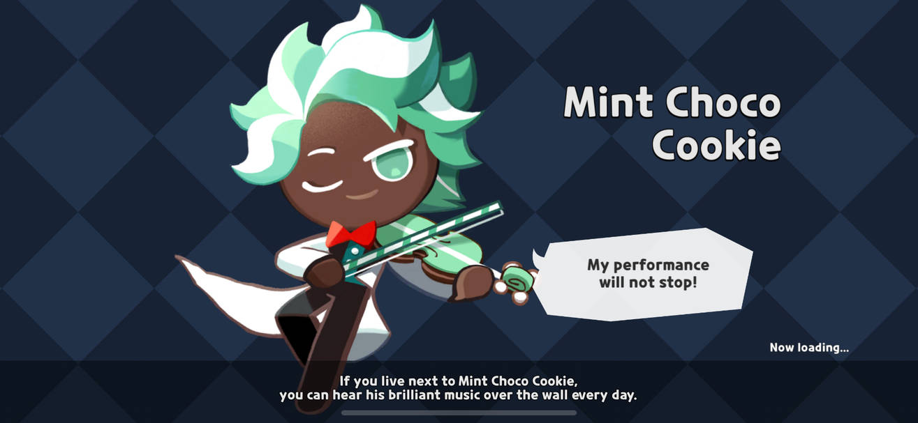 Loading Choco Mint Choco cookie loading screen by Haros98 on DeviantArt