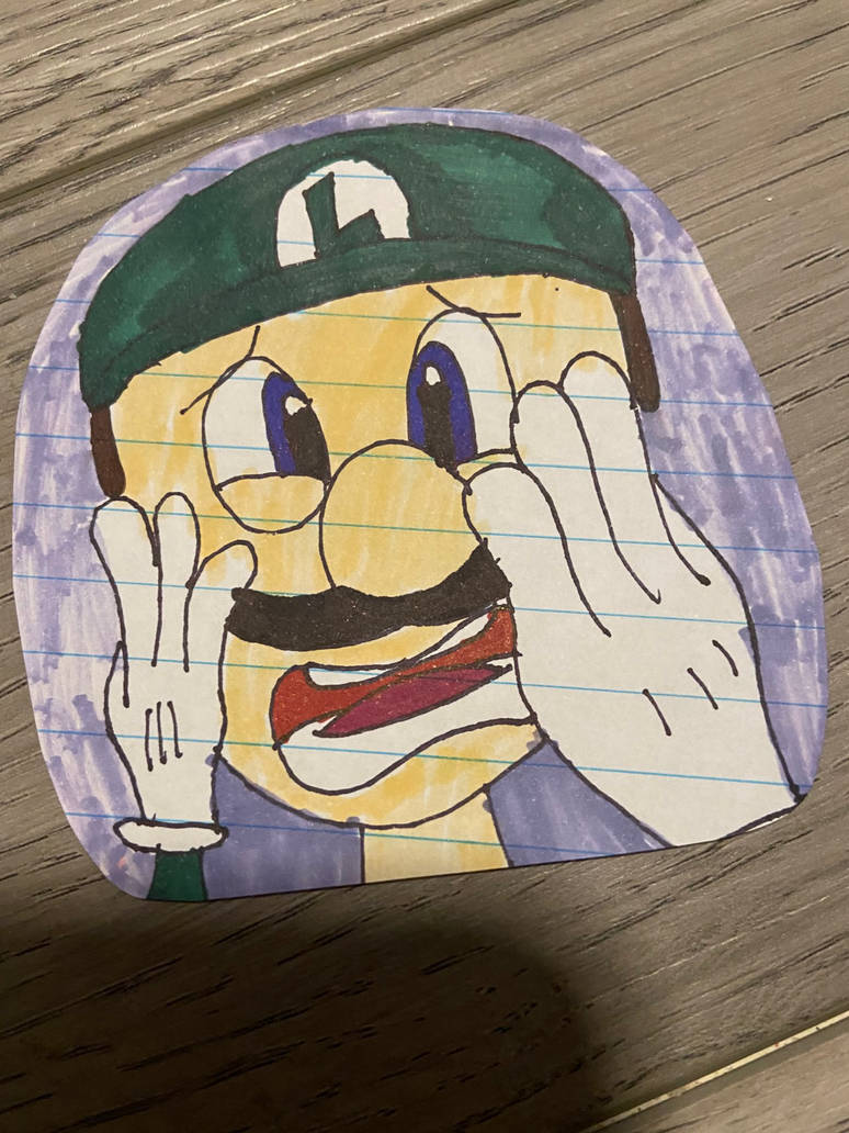 Luigi scared scream by Haros98 on DeviantArt