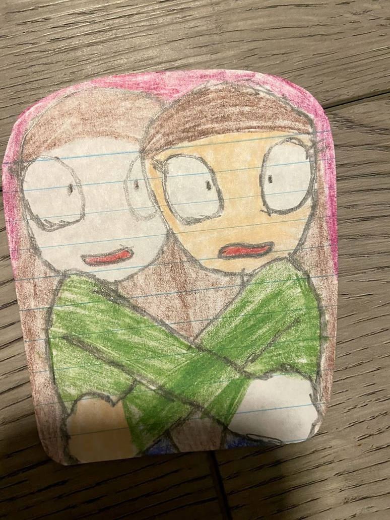 2 forms hugging each other out of fear by Haros98 on DeviantArt