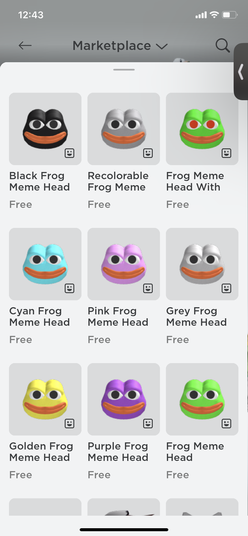 Frog Meme Head - Roblox