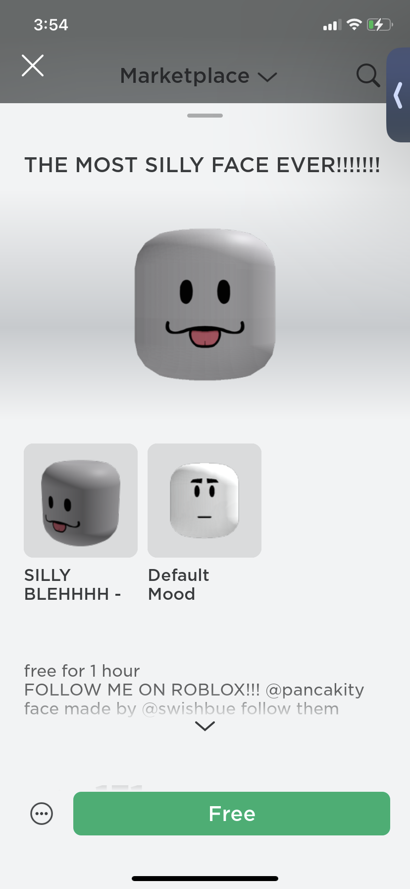 Roblox default face