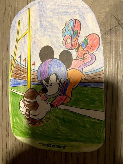 Mickey makes a touchdown by Haros98 on DeviantArt