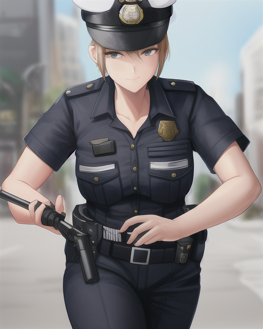 Anime police officer by Haros98 on DeviantArt