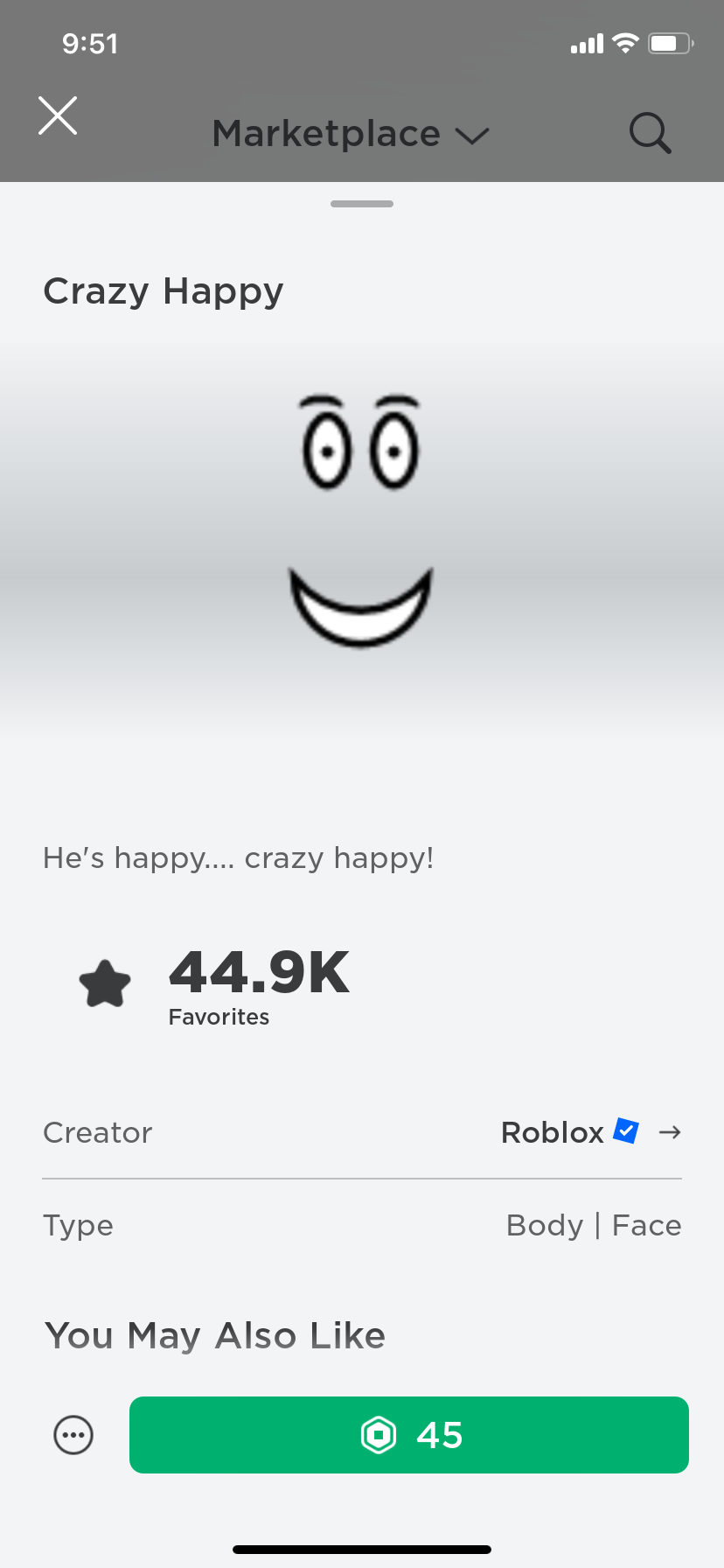 happy face roblox