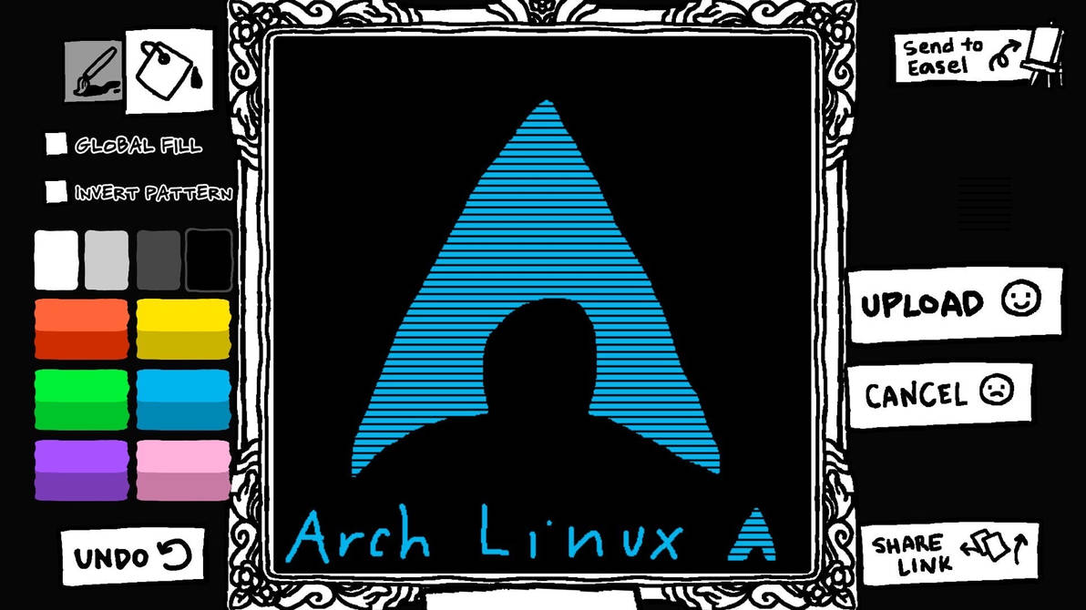 Arch Linux logo by Haros98 on DeviantArt