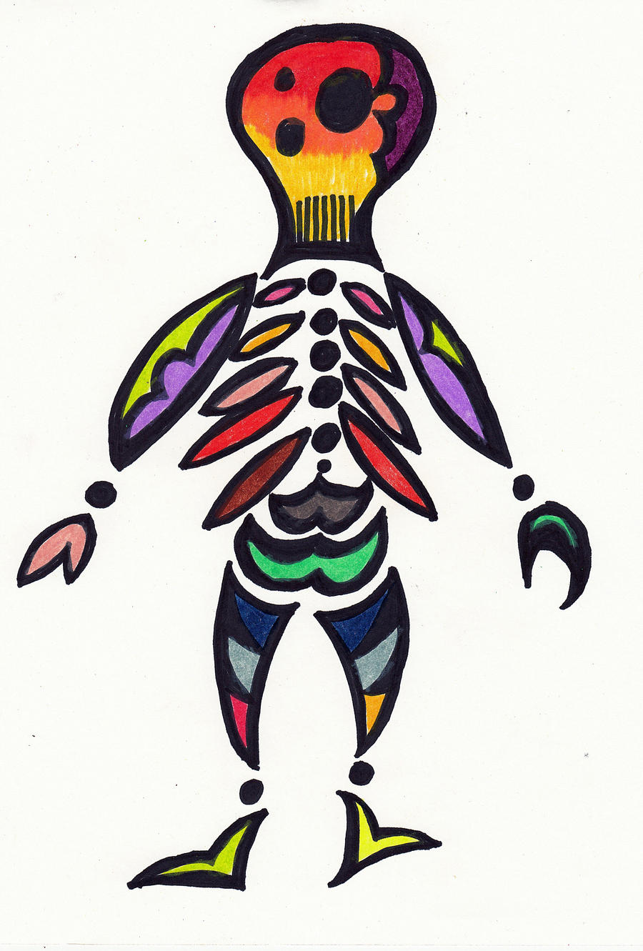 rainbow skellington