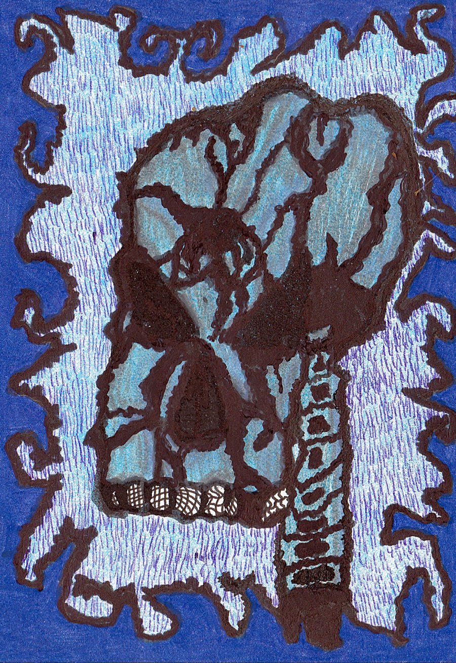 the skull of blue collab