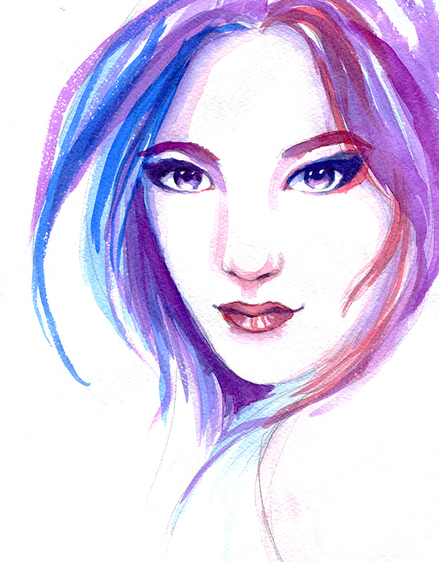 Copy of watercolor woman