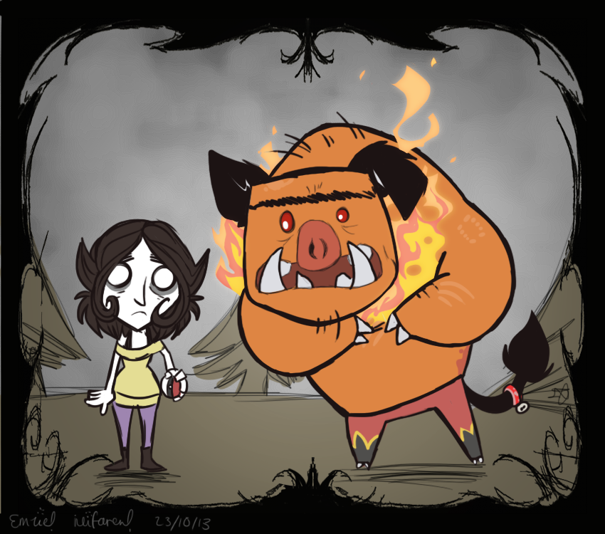 Don't Starve Style Emzie and Gamun