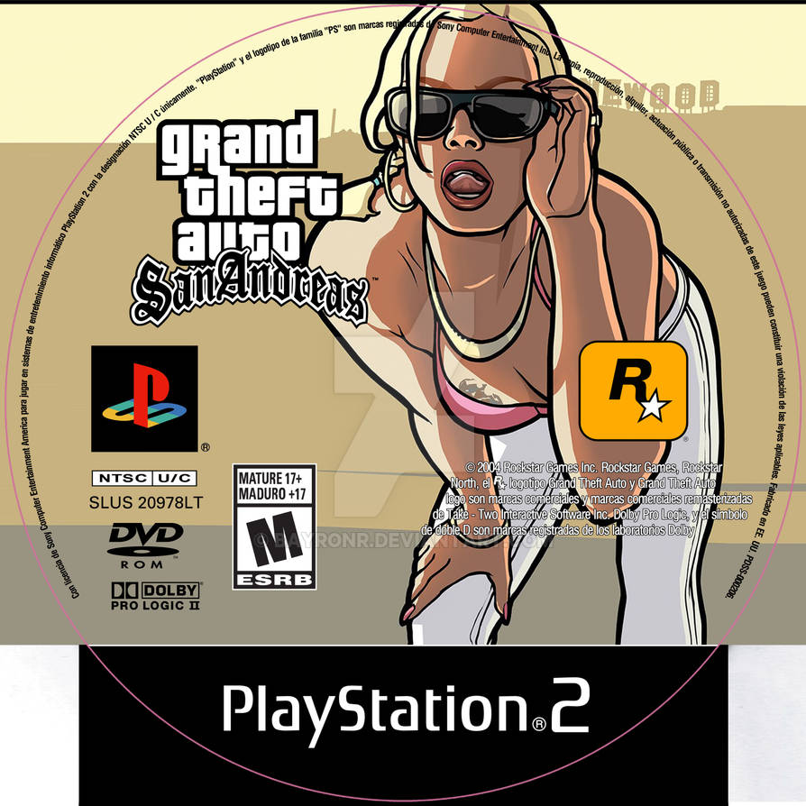 Grand Theft Auto: San Andreas PlayStation 2 Box Art Cover by