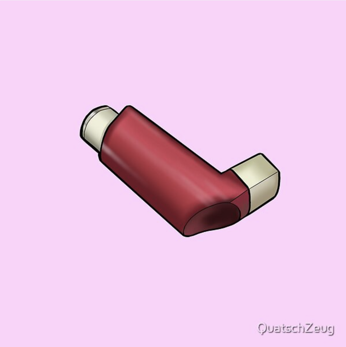 Pink / Red Inhaler by QuatschZeug on DeviantArt