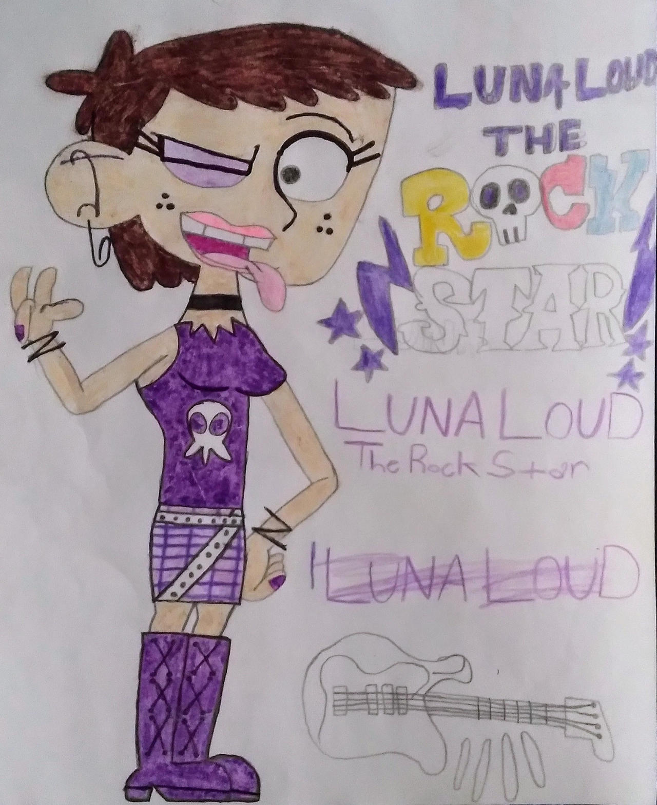 Luna Loud The Rock Star By Beautifulmin On DeviantArt luna-loud-the-rock-star-by-beautifulmin-on-deviantart