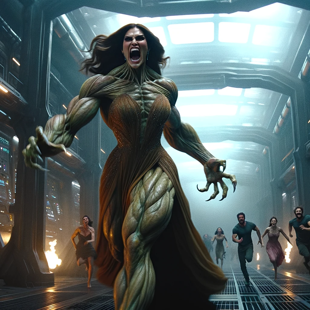Muscle System Monster Horror Scifi Lady Muscle Monster Transformation 33 by box2440 on DeviantArt