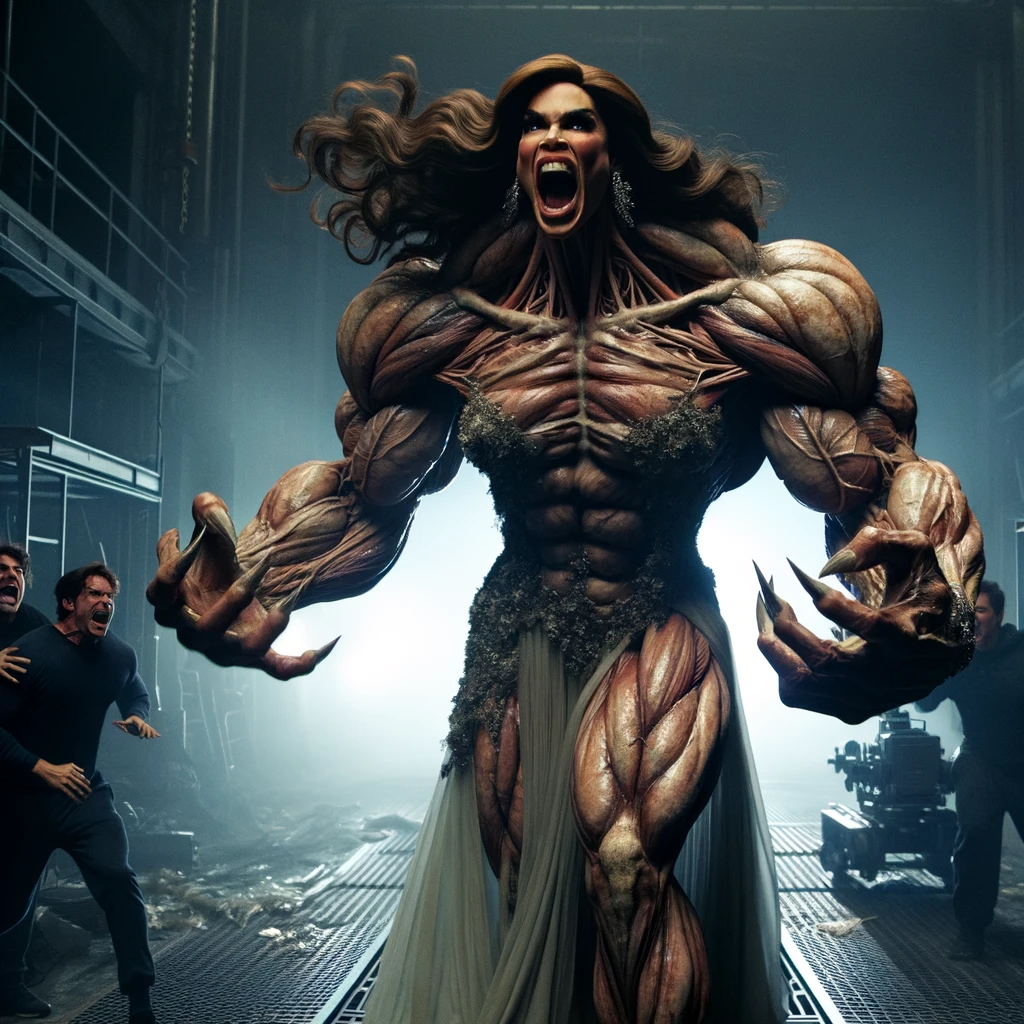 Horror Scifi Lady Muscle Monster Transformation 38 by box2440 on DeviantArt