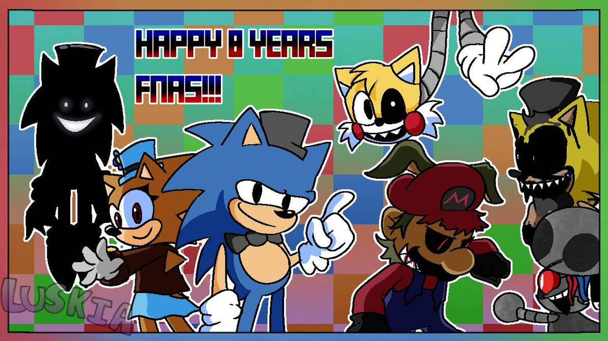 Fnas 8th Anniversary art by Luskia on DeviantArt