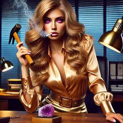 Gold beats amethyst