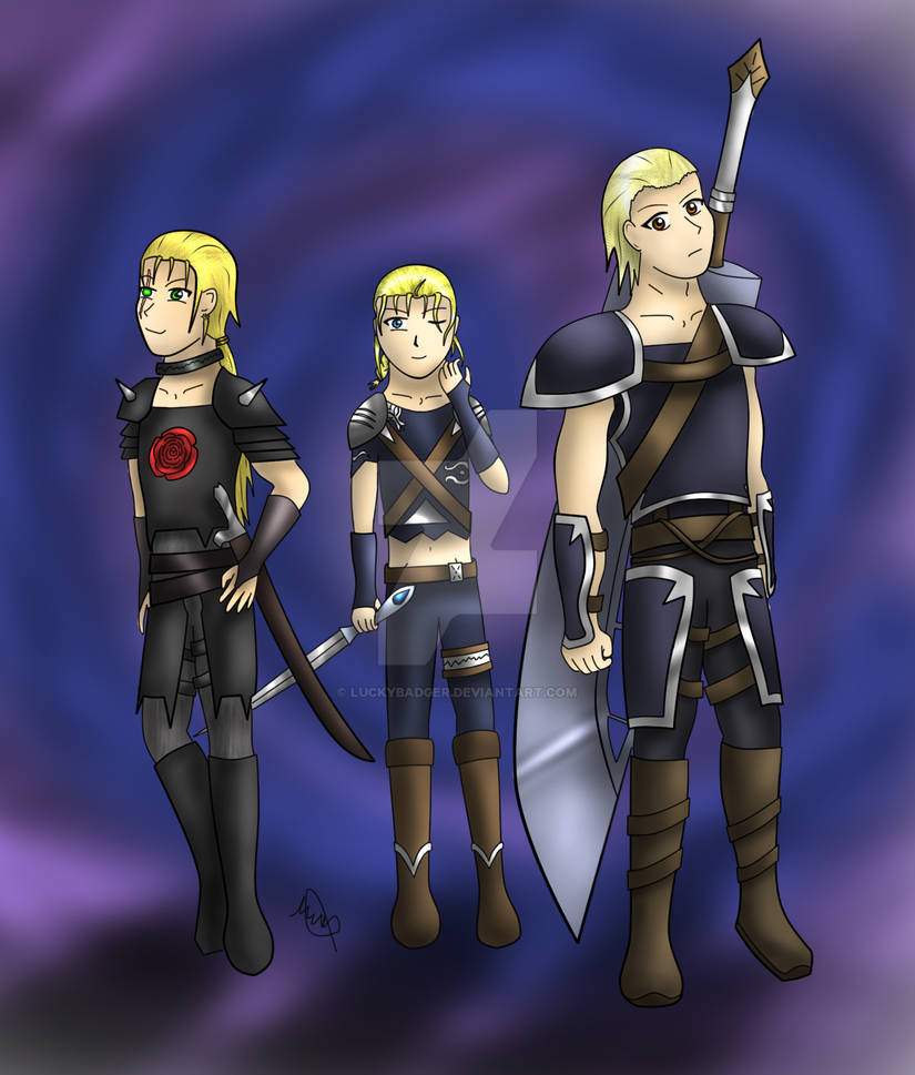 Three Color Rider The three riders by LuckyBadger on DeviantArt