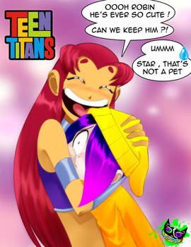 Teen Titans - Starfire and Silent-Sid