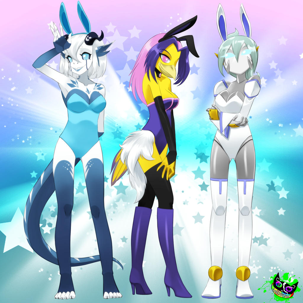 OCs - Bunny Monsters by Silent-Sid