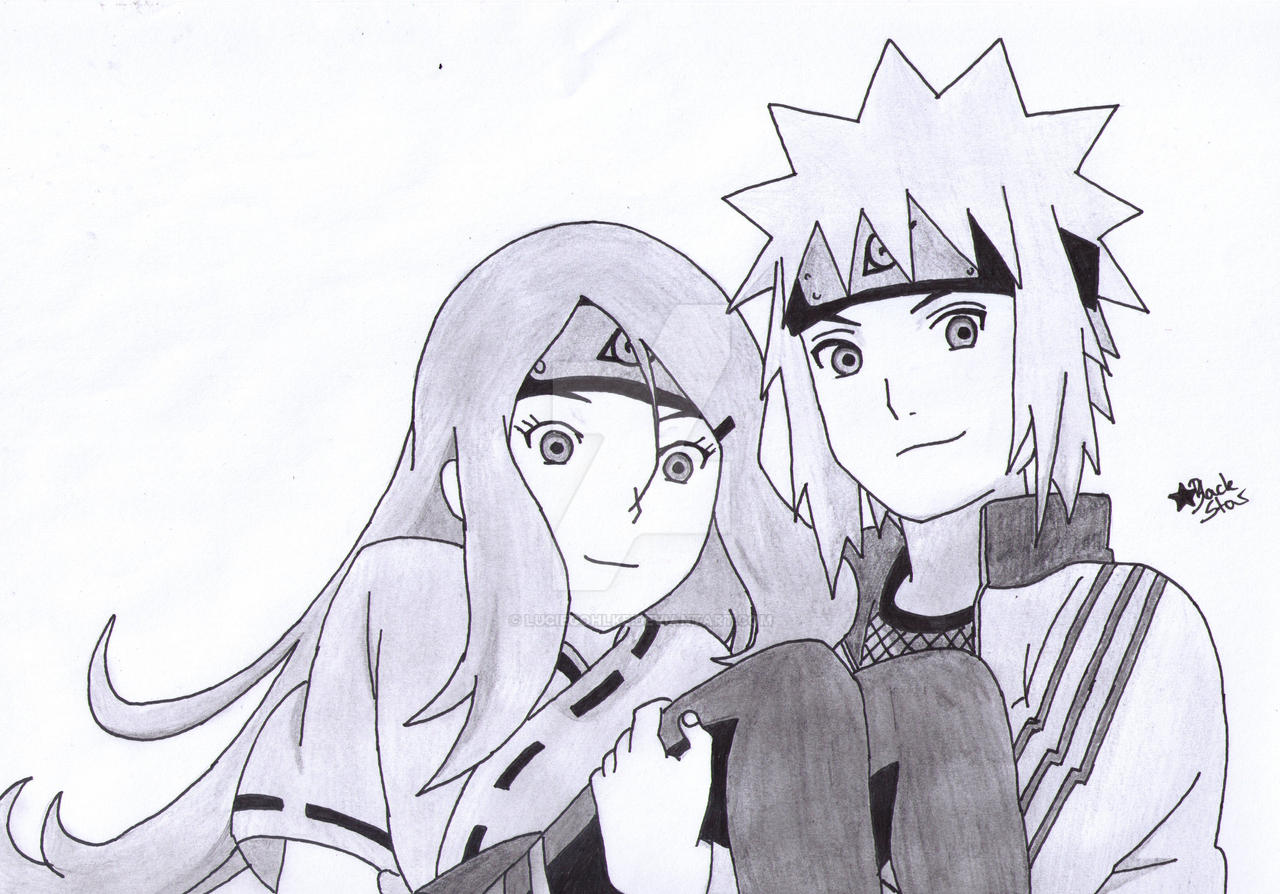 Speed Drawing - Minato, Naruto and Kushina #NARUTUBRO 