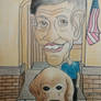 Man and Dog Caricature