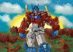 Daily Paints 14th March 2022 Optimus Prime by ryanbarlin1