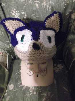 For Sale, Sonic the Hedgehog hat (BIRDS-EYE VIEW)