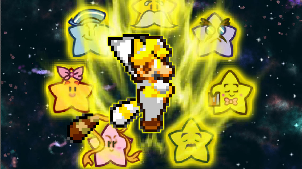 White Tanooki Star Cape Mario by RonWeasley13 on DeviantArt