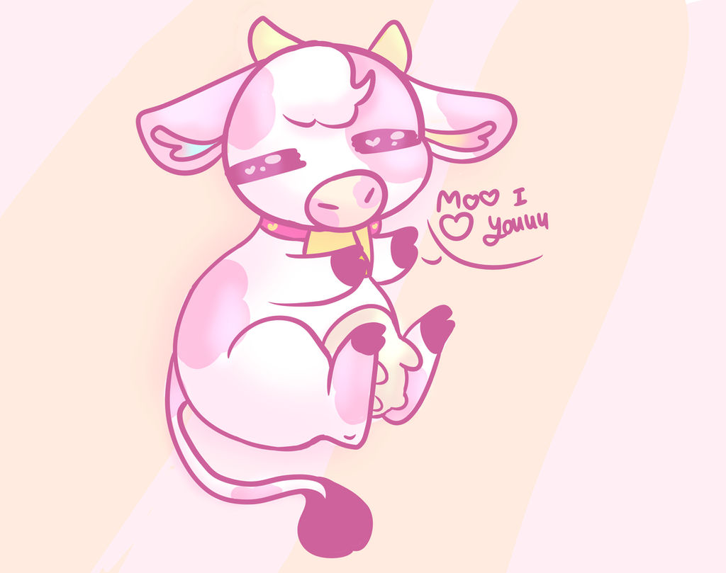 picture Cute Cartoon Strawberry Cow Wallpaper strawberry cow with background yay
