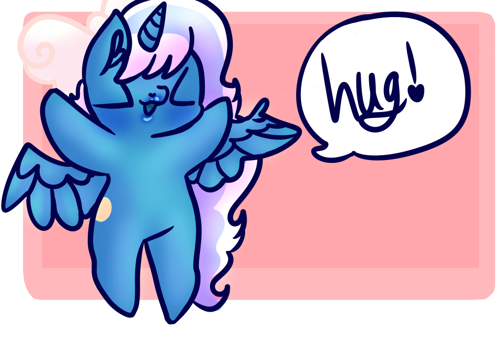 chibi hug ych for Fleurbelle by IloveEhlm on DeviantArt