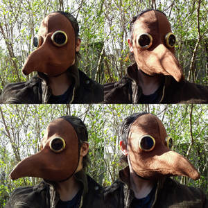 Plague Doctor Mask - Faux Suede