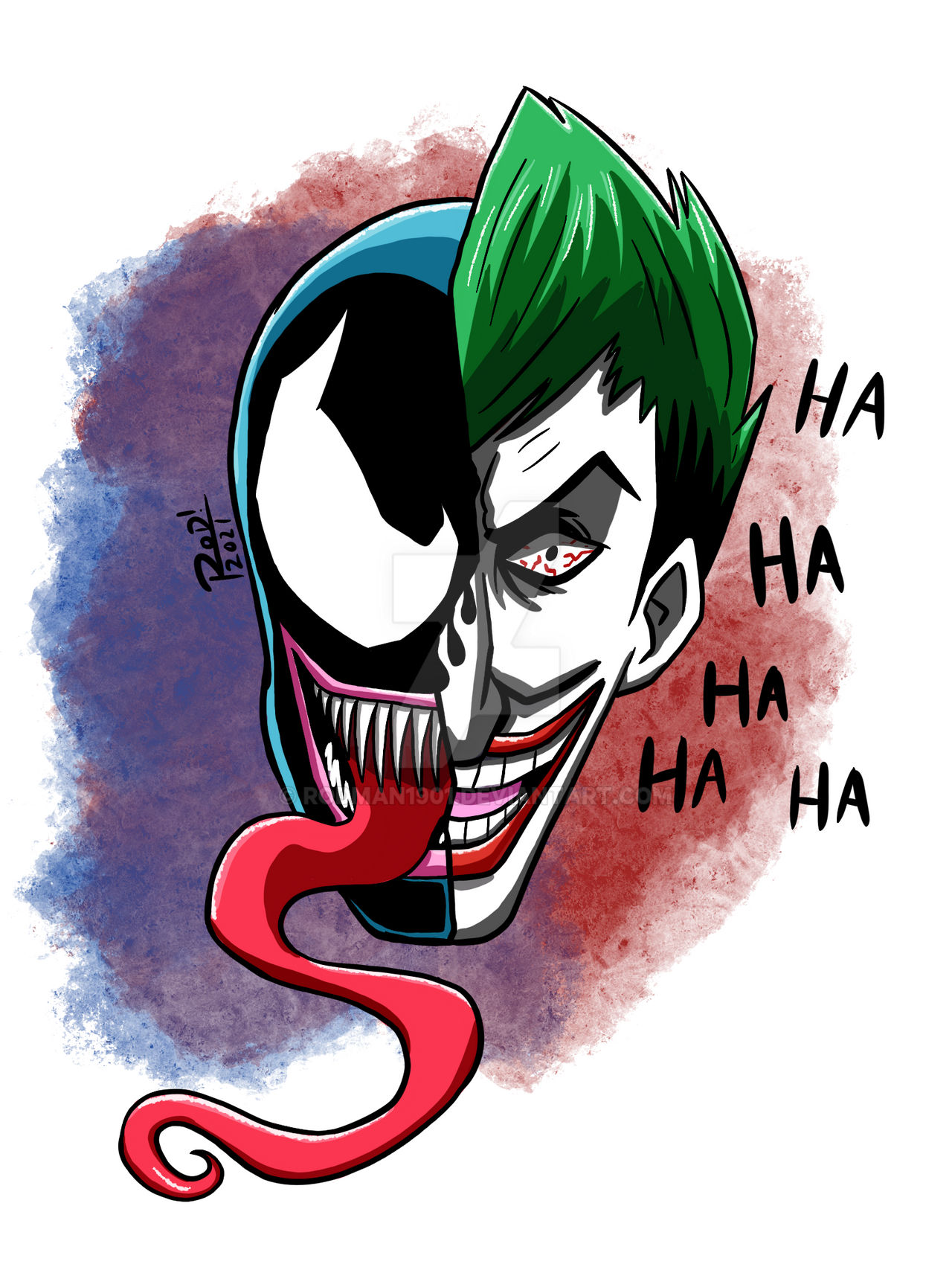 Venom/Joker Tattoo Design by Rodman1901 on DeviantArt