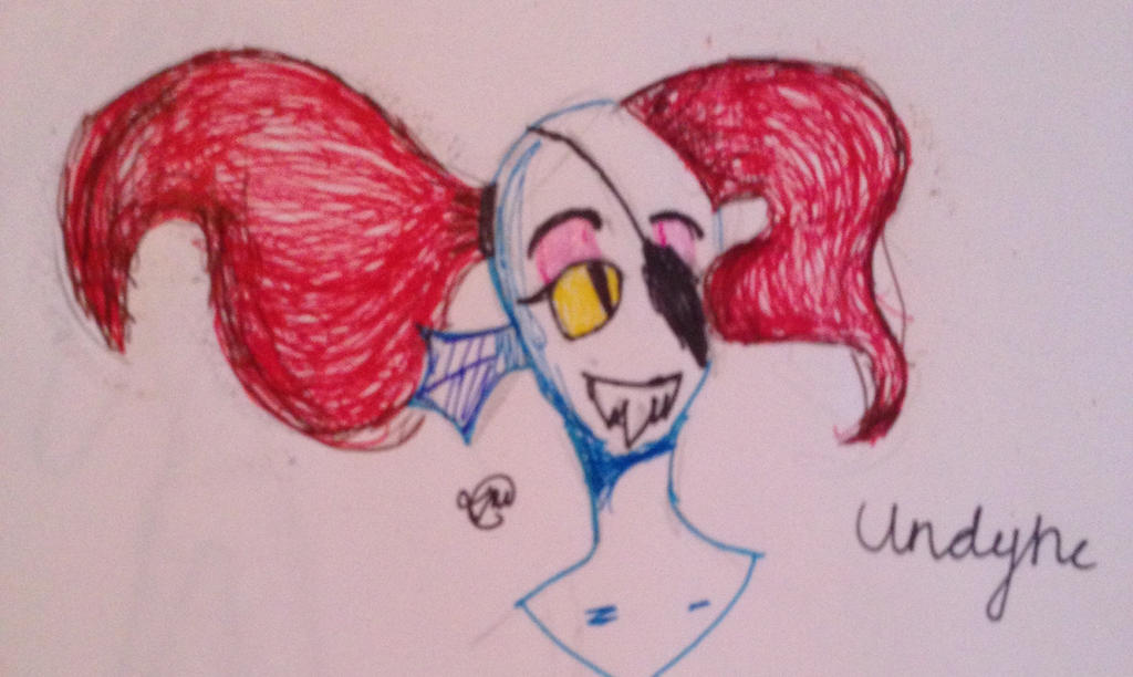 Undyne the fish by FlickingJesusMemes on DeviantArt