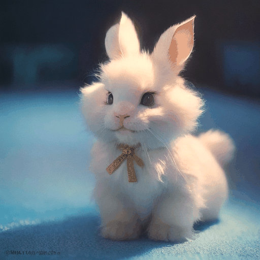 Cute Smiling White Rabbit by X0ffset on DeviantArt