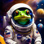 Frog Working In Space