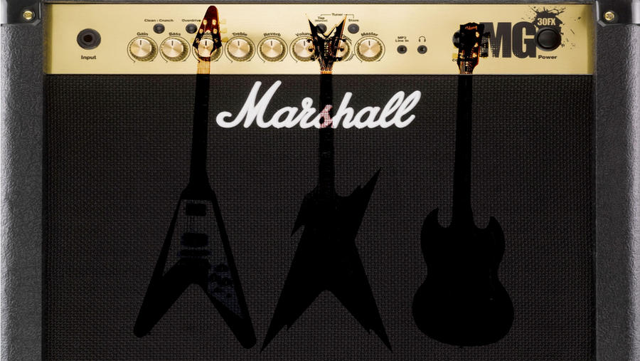 guitar and amp wallpaper by cragus2 on