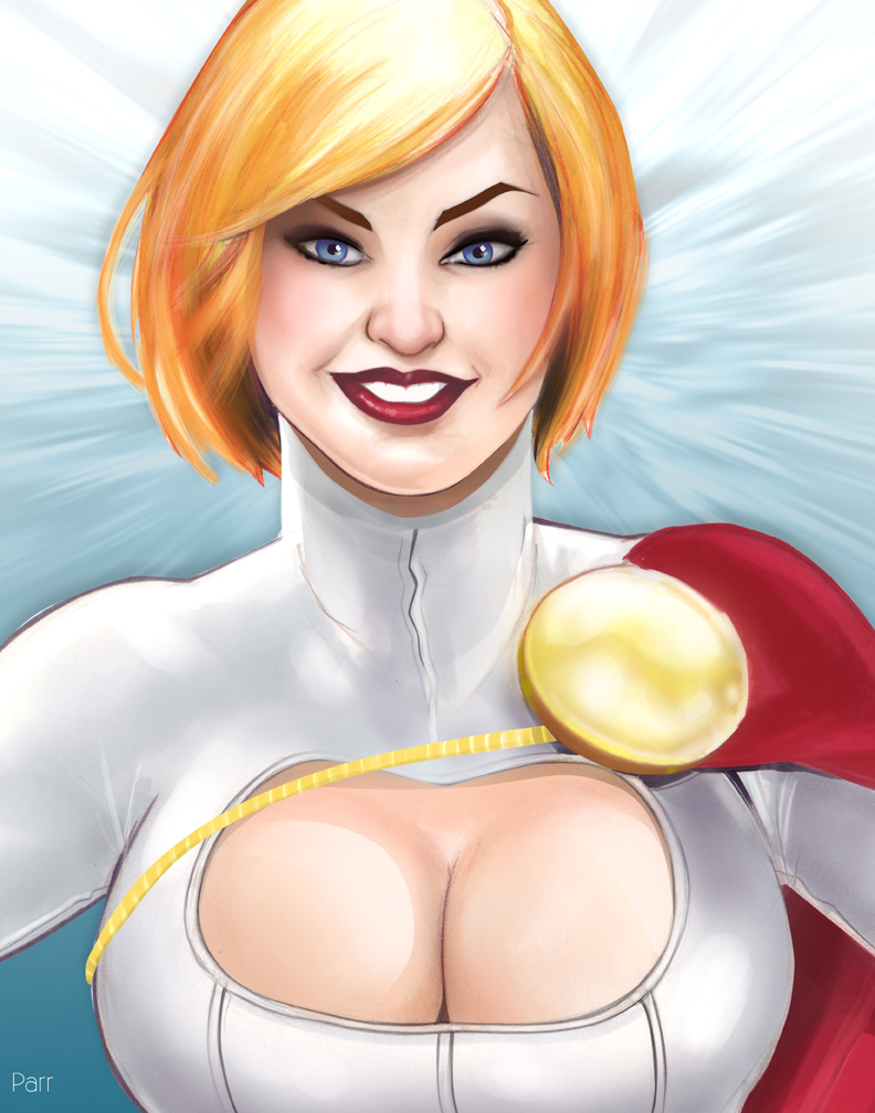 Power Girl and cleavage