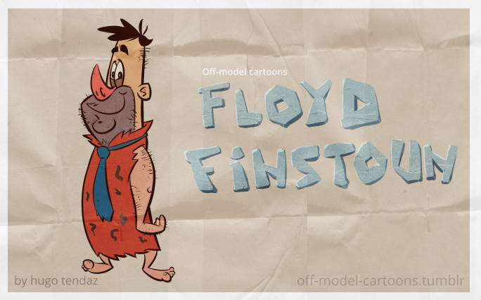 Fred Flintstone Off-model cartoon by HugoTendaz on DeviantArt