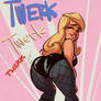 Black Canary - Twerk - Cartoon PinUp