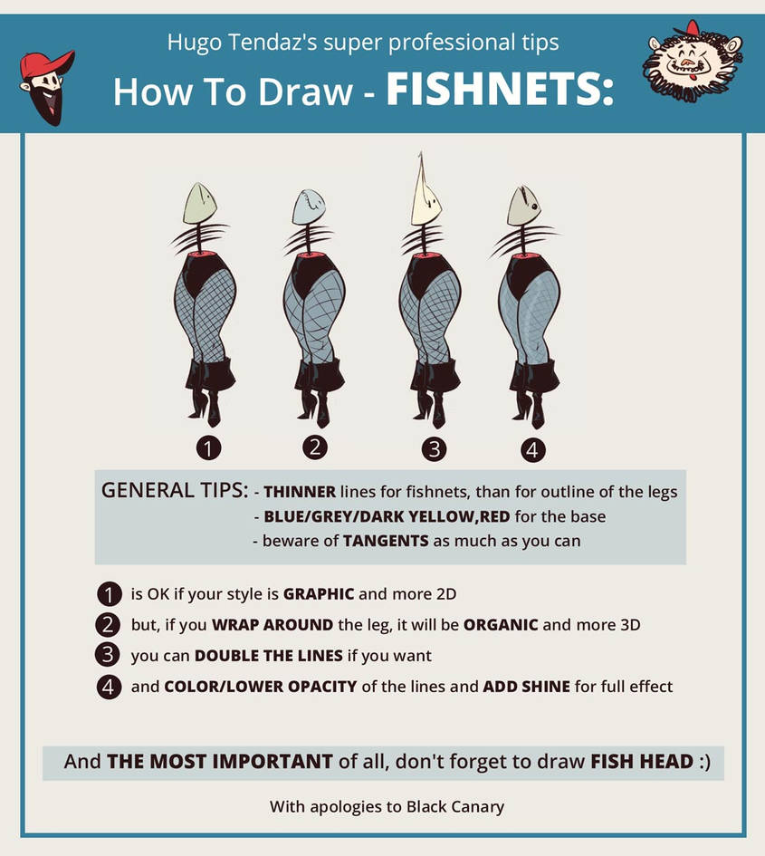 Drawing Tips - How to Draw Fishnets by HugoTendaz on DeviantArt