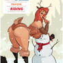 Isabelle - Reindeer - Cartoon PinUp Commission