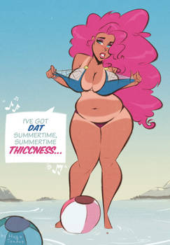 Pinkie Pie - Summertime Thiccness - Commission