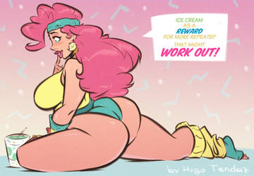 Pinkie Pie - Ice Cream Workout - Commission