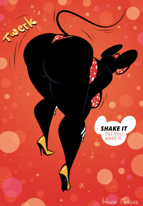 Minnie Mouse - Twerking - Cartoon PinUp by HugoTendaz on DeviantArt