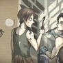 Eren and Levi drawing - AOT